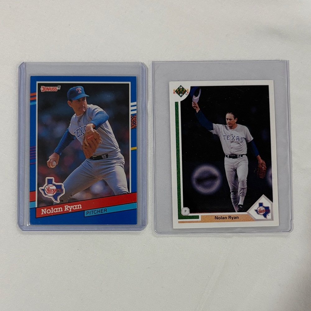 Baseball Trading Card Set - Blue and White